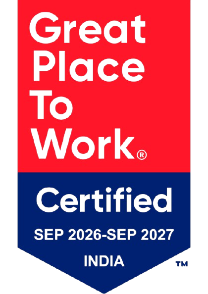 Great Place To Work Certified - India, Sep 2026 - Sep 2027